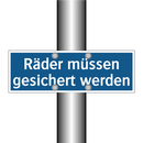 Räder müssen gesichert werden