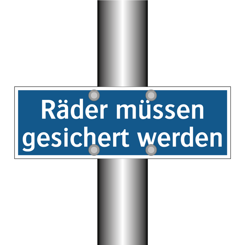 Räder müssen gesichert werden