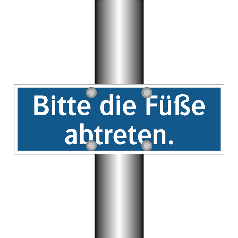 Bitte die Füße abtreten.