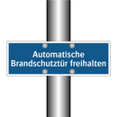 Automatische Brandschutztür freihalten