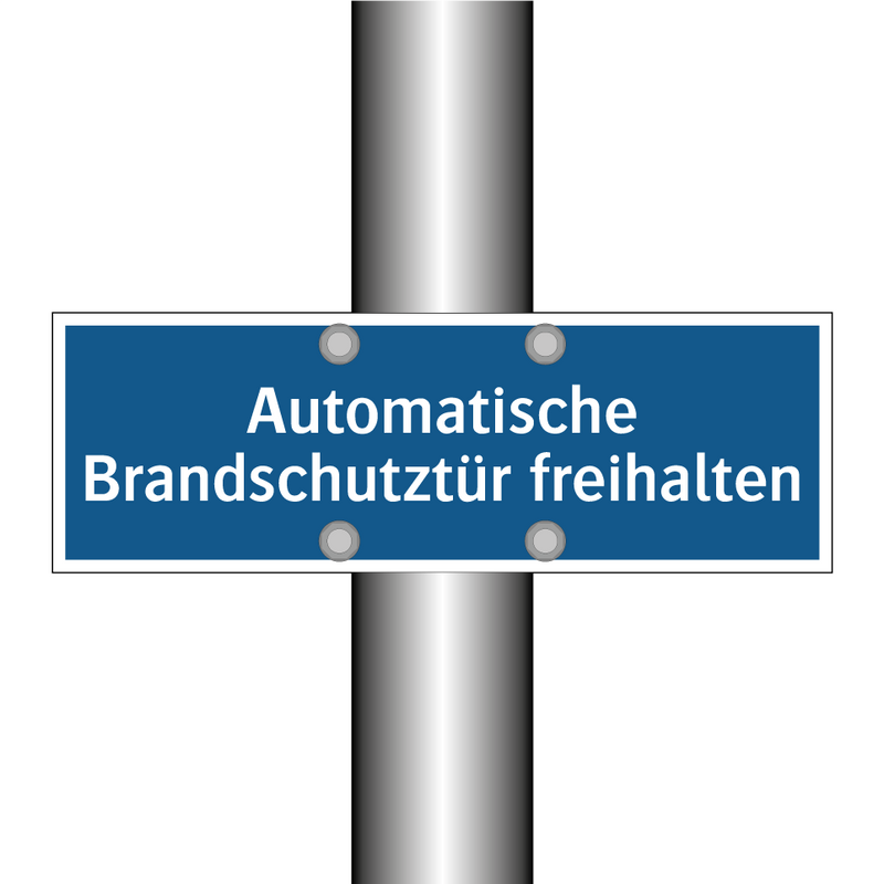 Automatische Brandschutztür freihalten