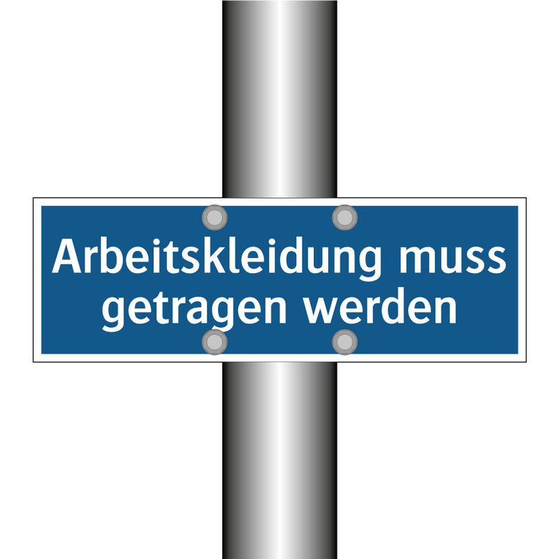 Arbeitskleidung muss getragen werden