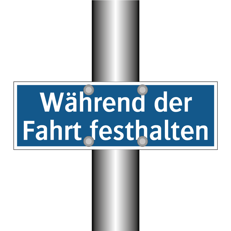 Während der Fahrt festhalten