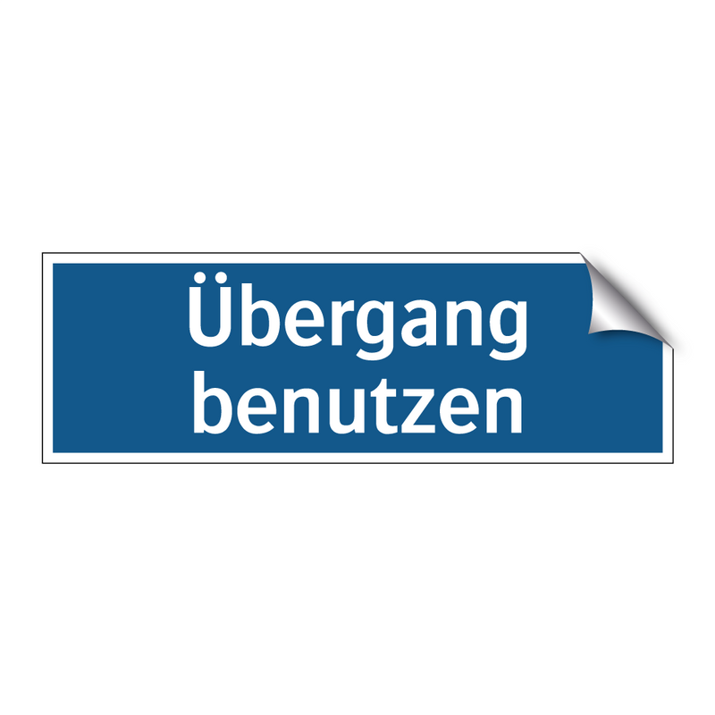 Übergang benutzen