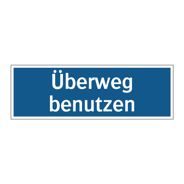 Überweg benutzen