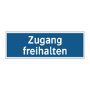 Zugang freihalten