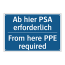 Ab hier PSA erforderlich - From here PPE required