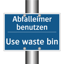 Abfalleimer benutzen - Use waste bin