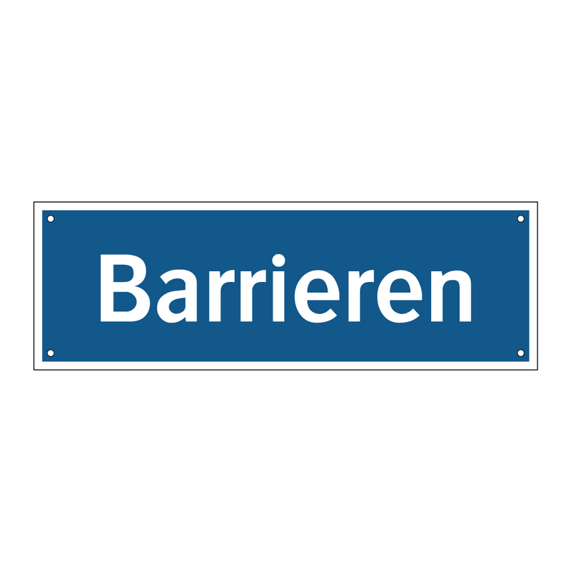 Barrieren