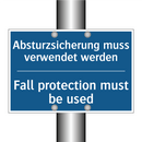 Absturzsicherung muss verwendet /.../ - Fall protection must be used