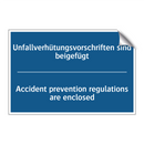 Unfallverhütungsvorschriften sind /.../ - Accident prevention regulations /.../