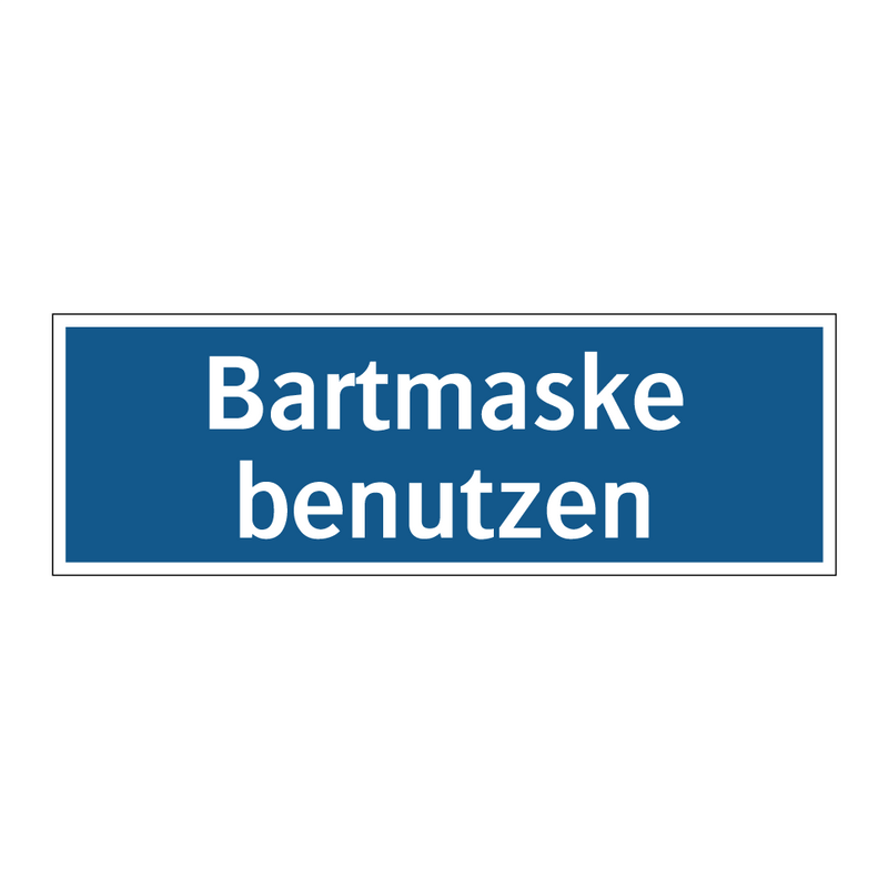 Bartmaske benutzen