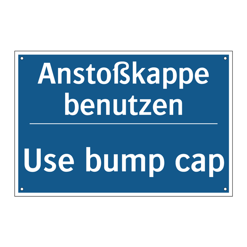 Anstoßkappe benutzen - Use bump cap
