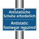 Antistatische Schuhe erforderlich/.../ - Antistatic footwear required