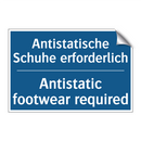 Antistatische Schuhe erforderlich/.../ - Antistatic footwear required