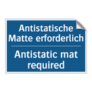Antistatische Matte erforderlich/.../ - Antistatic mat required