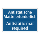 Antistatische Matte erforderlich/.../ - Antistatic mat required