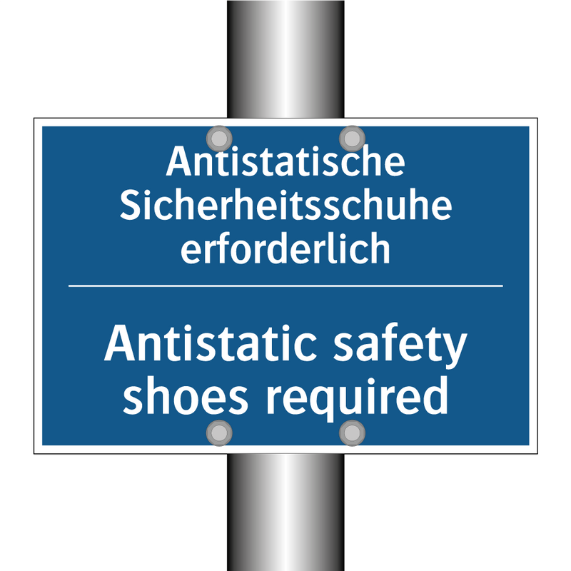 Antistatische Sicherheitsschuhe /.../ - Antistatic safety shoes required/.../