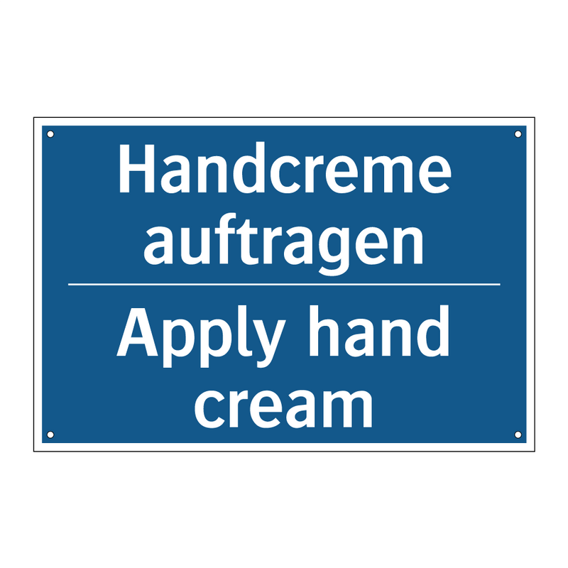 Handcreme auftragen - Apply hand cream