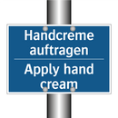 Handcreme auftragen - Apply hand cream