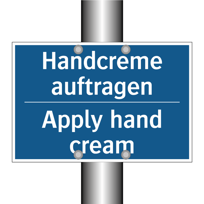 Handcreme auftragen - Apply hand cream