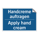 Handcreme auftragen - Apply hand cream