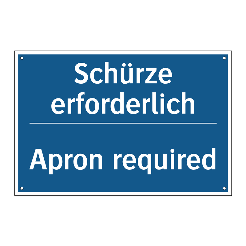 Schürze erforderlich - Apron required