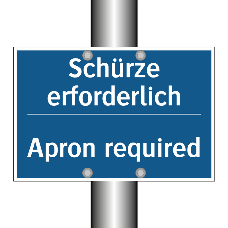 Schürze erforderlich - Apron required