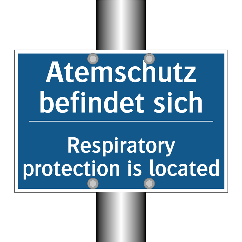 Atemschutz befindet sich - Respiratory protection is located/.../