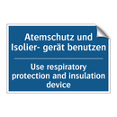 Atemschutz und Isolier- gerät /.../ - Use respiratory protection and /.../