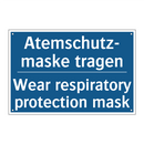 Atemschutz- maske tragen - Wear respiratory protection mask/.../