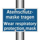 Atemschutz- maske tragen - Wear respiratory protection mask/.../