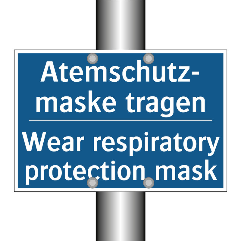 Atemschutz- maske tragen - Wear respiratory protection mask/.../