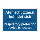 Atemschutzgerät befindet sich - Respiratory protection device /.../