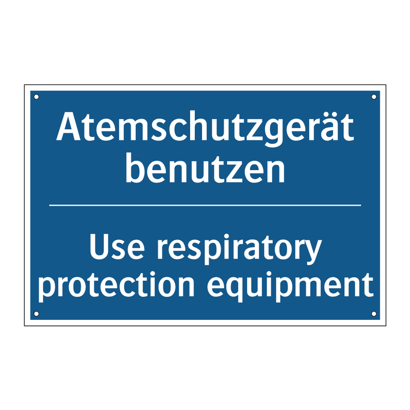 Atemschutzgerät benutzen - Use respiratory protection equipment/.../