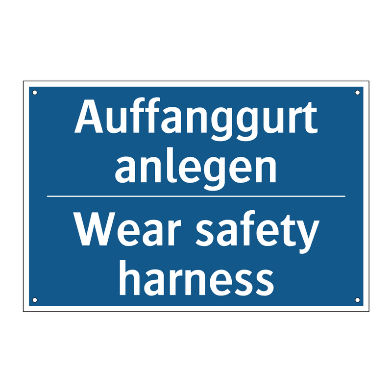 Auffanggurt anlegen - Wear safety harness