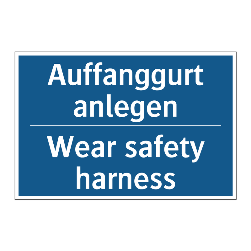 Auffanggurt anlegen - Wear safety harness