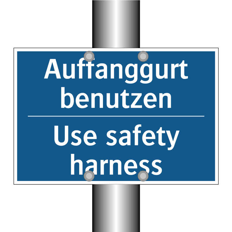 Auffanggurt benutzen - Use safety harness