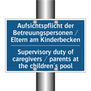 Aufsichtspflicht der Betreuungspersonen /.../ - Supervisory duty of caregivers /.../