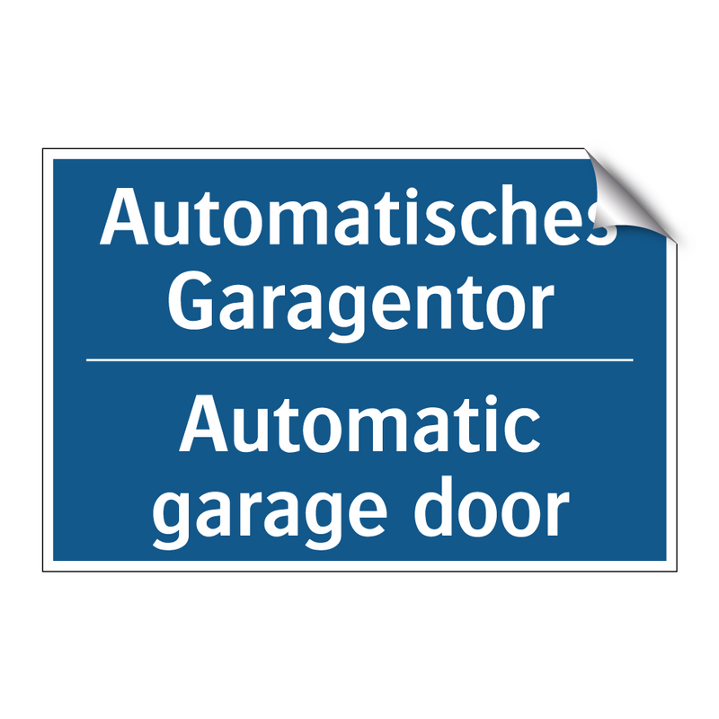 Automatisches Garagentor - Automatic garage door