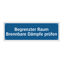 Begrenzter Raum Brennbare Dämpfe prüfen