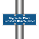 Begrenzter Raum Brennbare Dämpfe prüfen