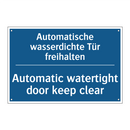 Automatische wasserdichte Tür /.../ - Automatic watertight door keep /.../
