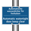Automatische wasserdichte Tür /.../ - Automatic watertight door keep /.../