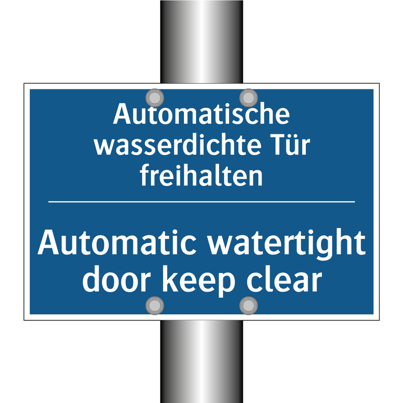 Automatische wasserdichte Tür /.../ - Automatic watertight door keep /.../
