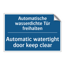 Automatische wasserdichte Tür /.../ - Automatic watertight door keep /.../