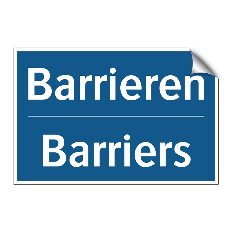 Barrieren - Barriers
