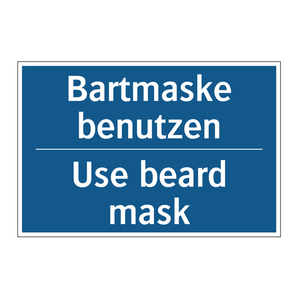 Bartmaske benutzen - Use beard mask