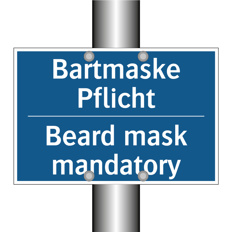 Bartmaske Pflicht - Beard mask mandatory