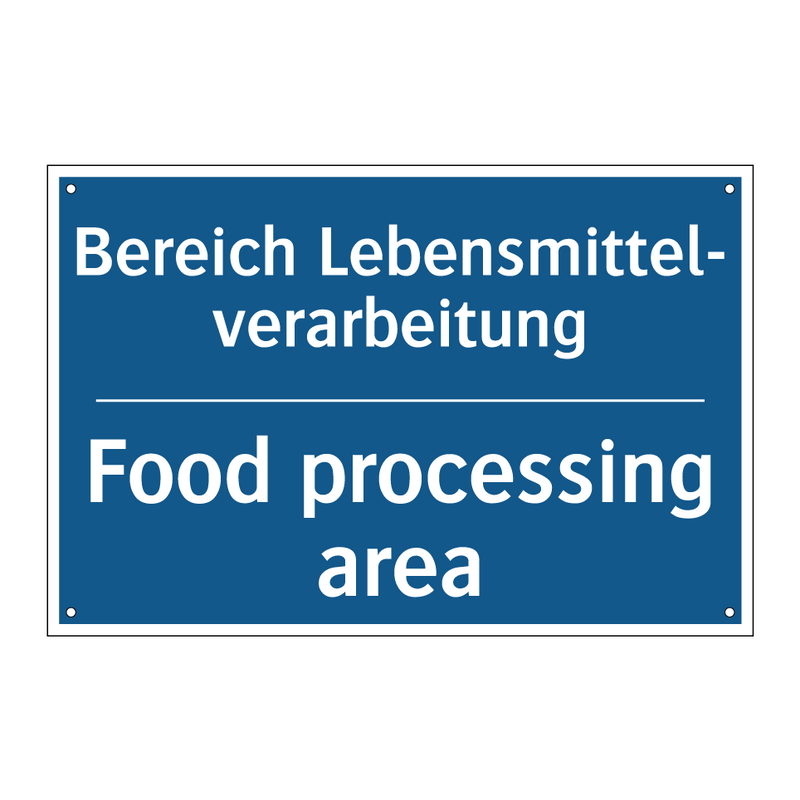 Bereich Lebensmittel- verarbeitung/.../ - Food processing area